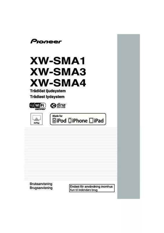 Mode d'emploi PIONEER XW-SMA4-K