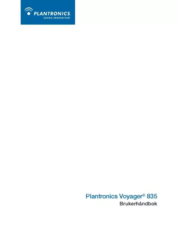 Mode d'emploi PLANTRONICS VOYAGER 836