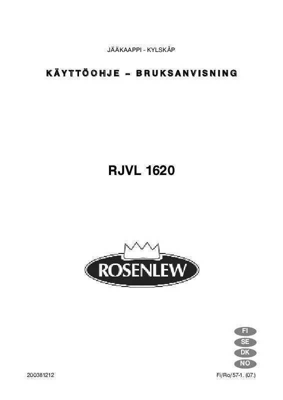 Mode d'emploi ROSENLEW RJVL1620