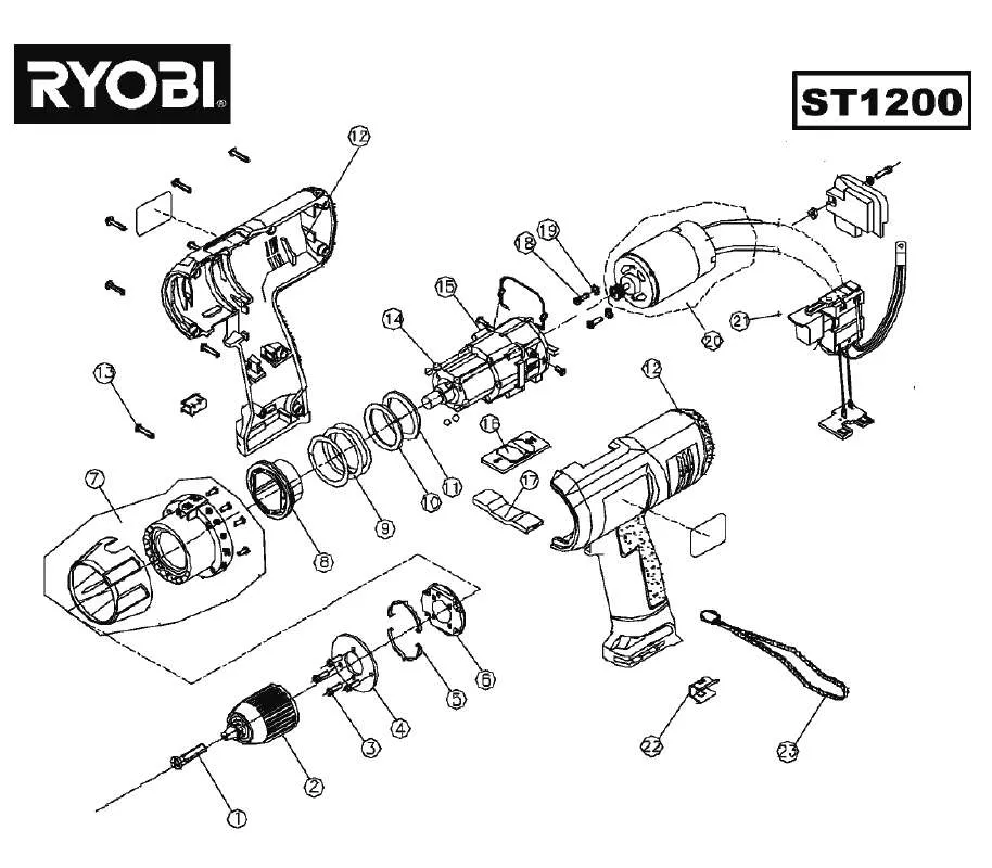 Mode d'emploi RYOBI ST1200