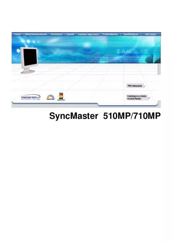 Mode d'emploi SAMSUNG SYNCMASTER 710MP