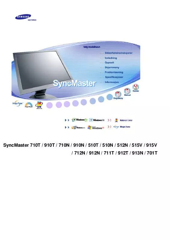 Mode d'emploi SAMSUNG SYNCMASTER 710T