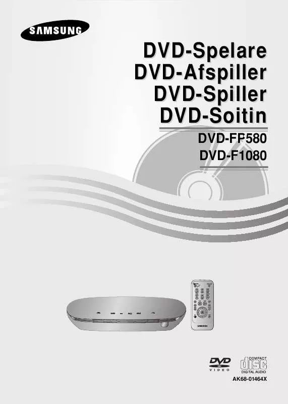Mode d'emploi SAMSUNG DVD-F1080/1080W