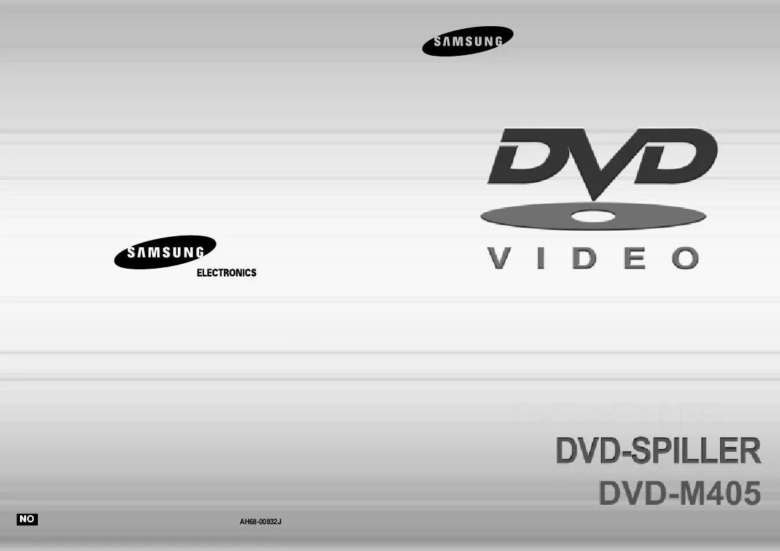 Mode d'emploi SAMSUNG DVD-M405/XEE