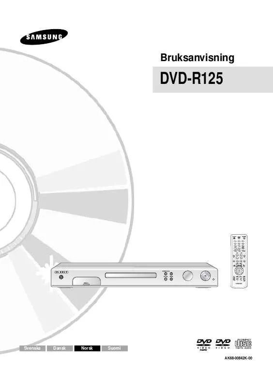 Mode d'emploi SAMSUNG DVD-R125