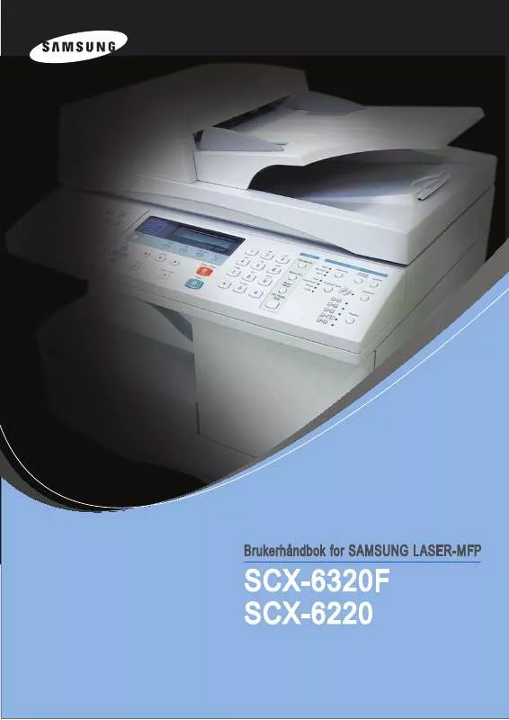 Mode d'emploi SAMSUNG SCX-6320F