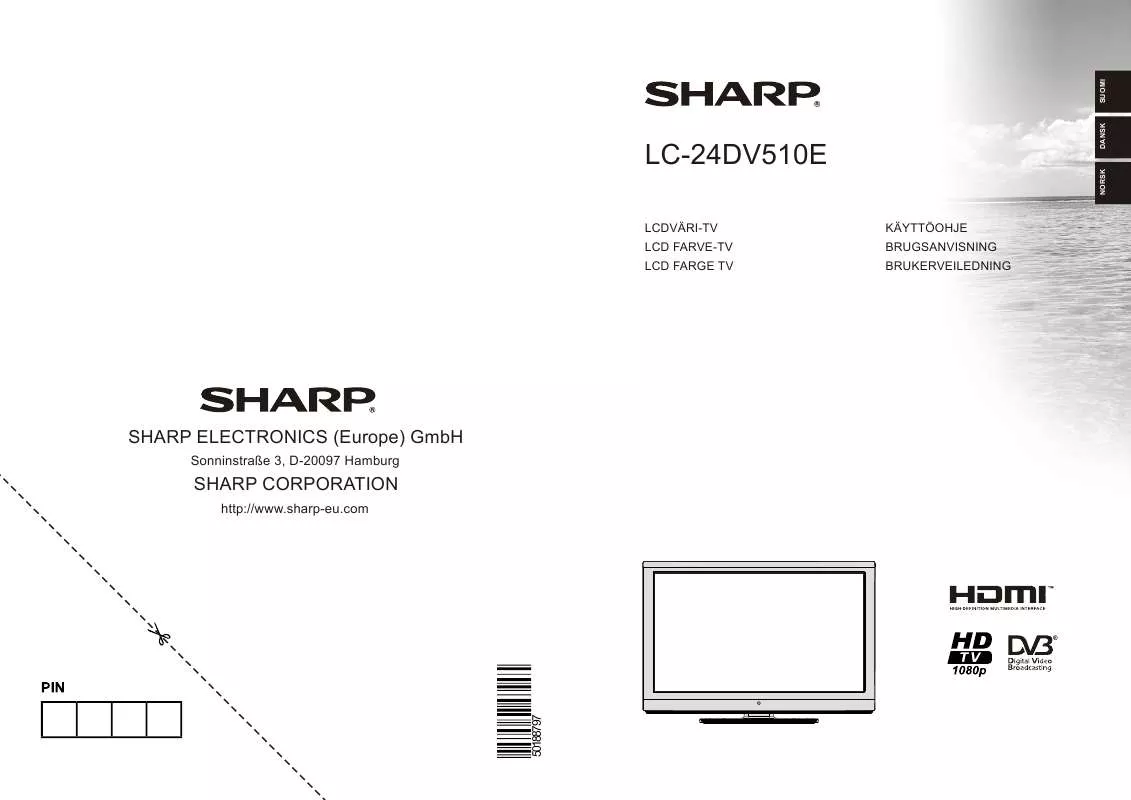 Mode d'emploi SHARP LC-24DV510E