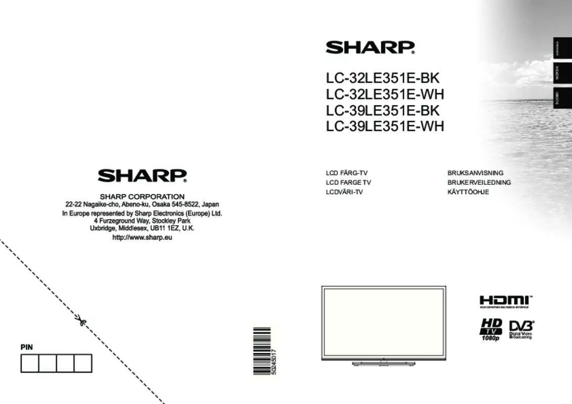 Mode d'emploi SHARP LC-32/39LE351E