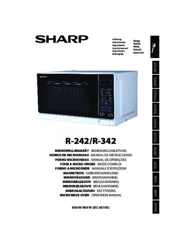 Mode d'emploi SHARP R342