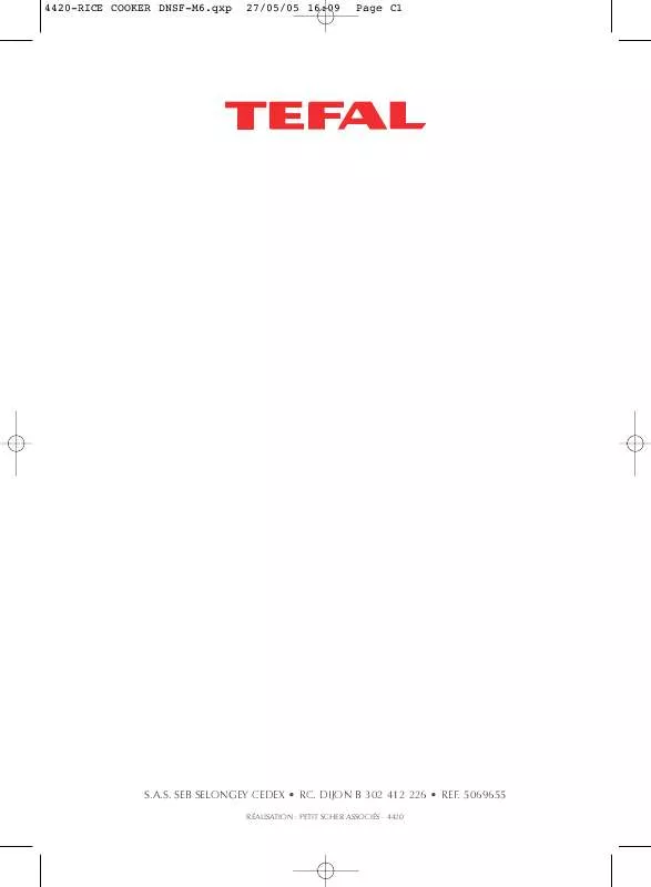 Mode d'emploi TEFAL AUTOMATIC RICE COOKER