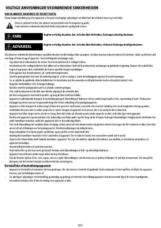 Mode d'emploi WHIRLPOOL AKP 455/WH