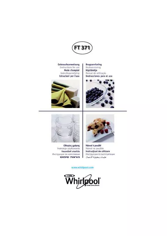 Mode d'emploi WHIRLPOOL FT 371 WH