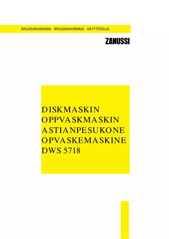 Mode d'emploi ZANUSSI DWS5718