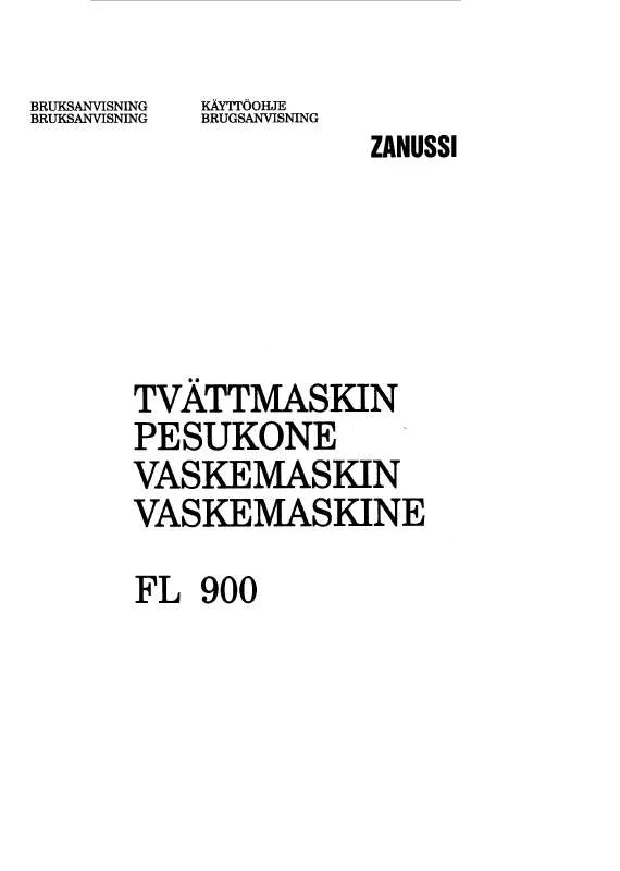 Mode d'emploi ZANUSSI FL900