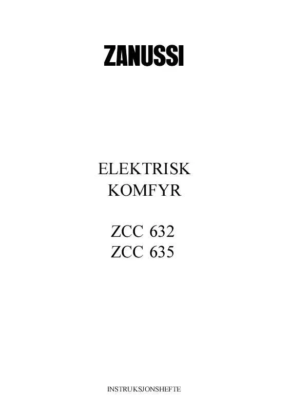Mode d'emploi ZANUSSI ZCC632