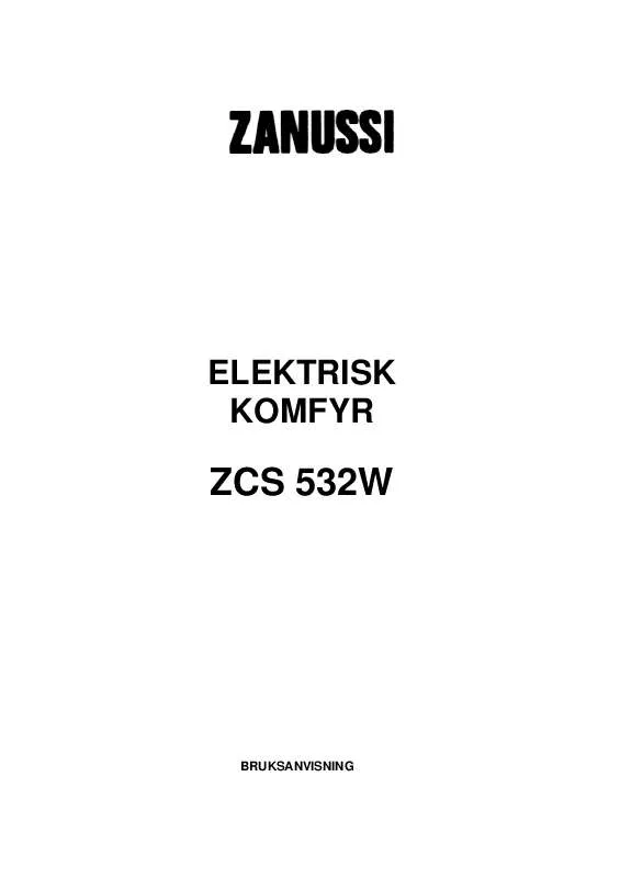 Mode d'emploi ZANUSSI ZCS532W