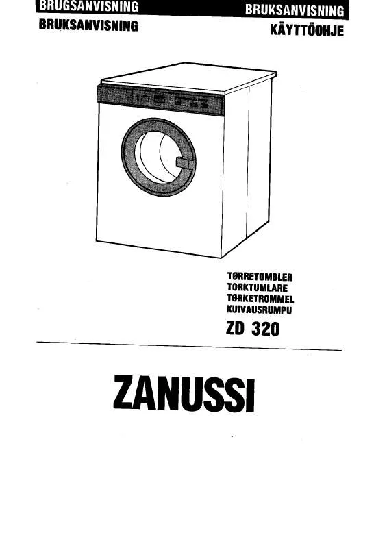 Mode d'emploi ZANUSSI ZD320SENSOT.