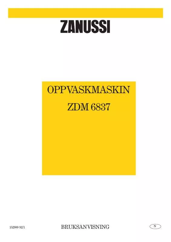 Mode d'emploi ZANUSSI ZDM6837