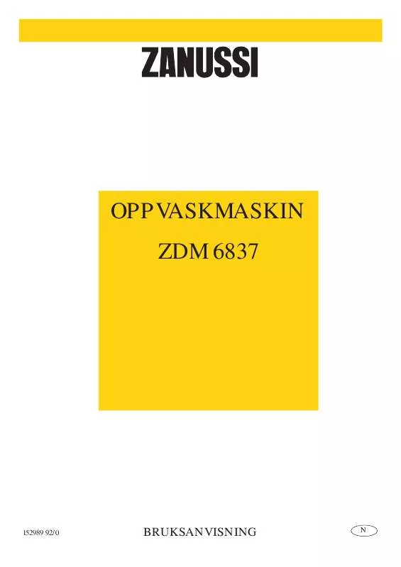 Mode d'emploi ZANUSSI ZDM6837X
