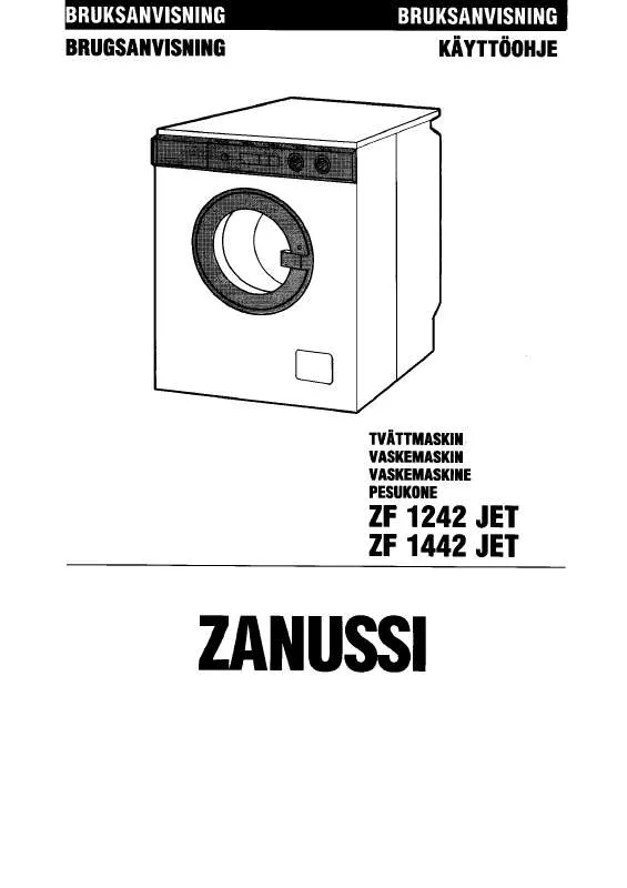 Mode d'emploi ZANUSSI ZF1242JET