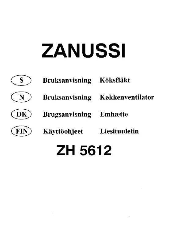 Mode d'emploi ZANUSSI ZH5612W4