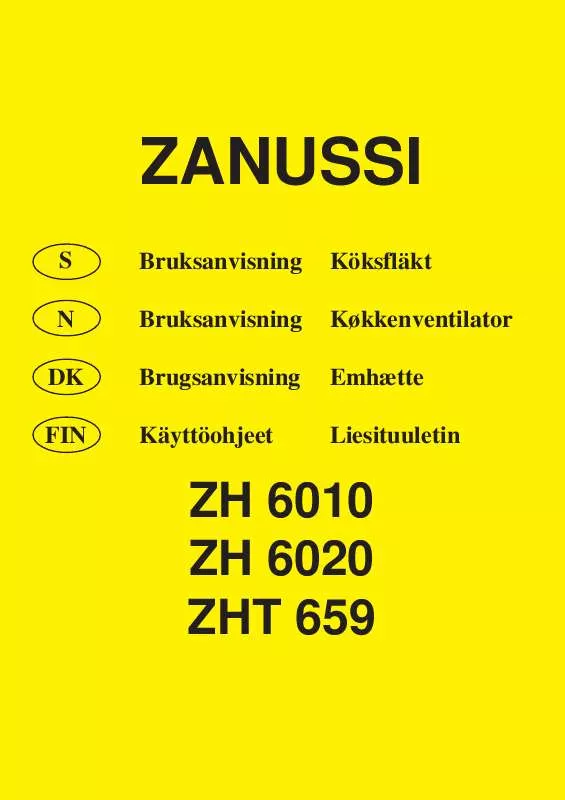 Mode d'emploi ZANUSSI ZH6010W4