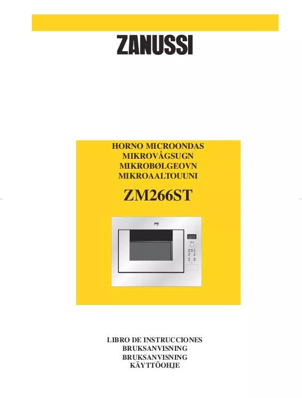Mode d'emploi ZANUSSI ZM266STX