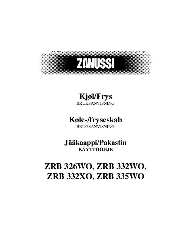 Mode d'emploi ZANUSSI ZRB326WO