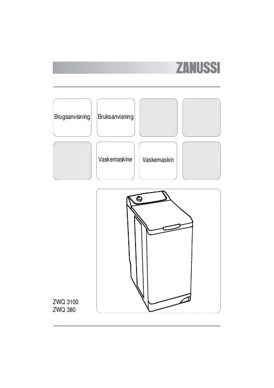 Mode d'emploi ZANUSSI ZWQ3100