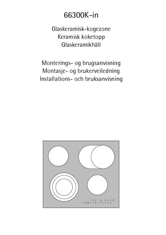 Mode d'emploi AEG-ELECTROLUX 66300K-IN25D