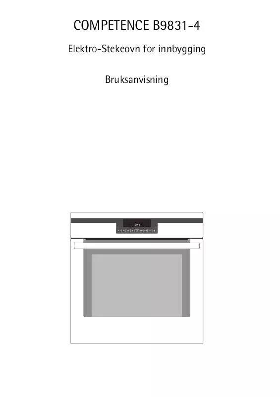 Mode d'emploi AEG-ELECTROLUX B9831-4-M NORDIC