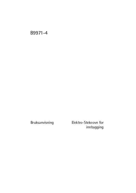 Mode d'emploi AEG-ELECTROLUX B9971-4-M NORDIC R07