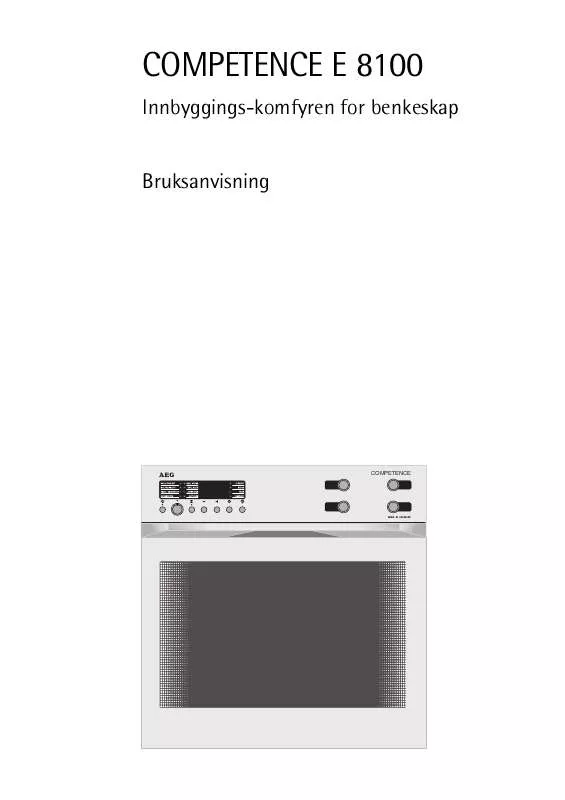 Mode d'emploi AEG-ELECTROLUX E8100-A