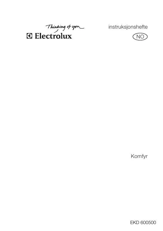 Mode d'emploi AEG-ELECTROLUX EKD60050OW