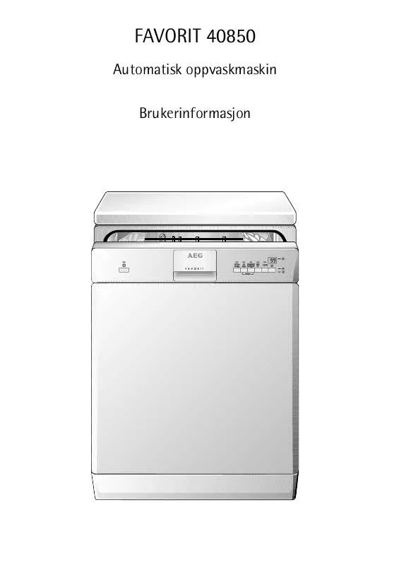 Mode d'emploi AEG-ELECTROLUX FAV40850