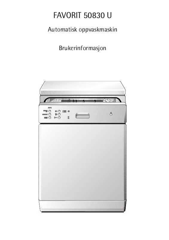 Mode d'emploi AEG-ELECTROLUX FAV50830U-W