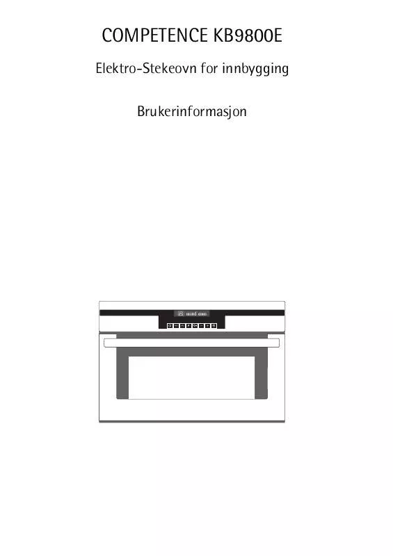 Mode d'emploi AEG-ELECTROLUX KB9800E