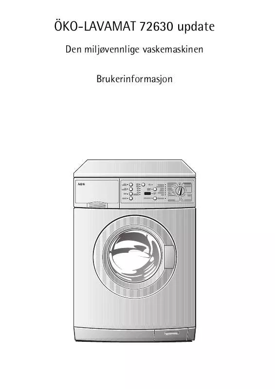 Mode d'emploi AEG-ELECTROLUX LAV72630-W