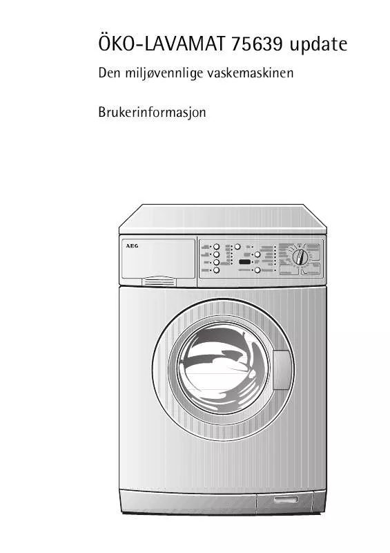 Mode d'emploi AEG-ELECTROLUX LAV75639-W