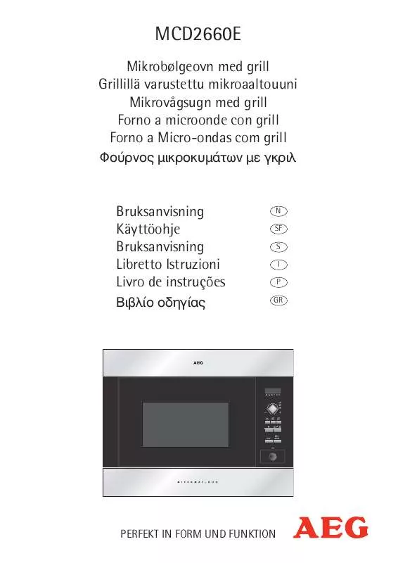 Mode d'emploi AEG-ELECTROLUX MCD2660E-B