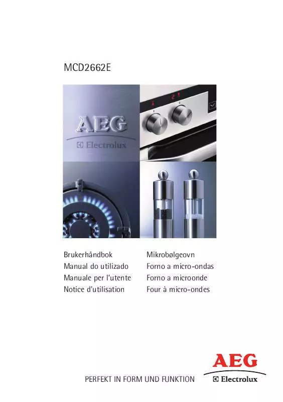 Mode d'emploi AEG-ELECTROLUX MCD2662EB