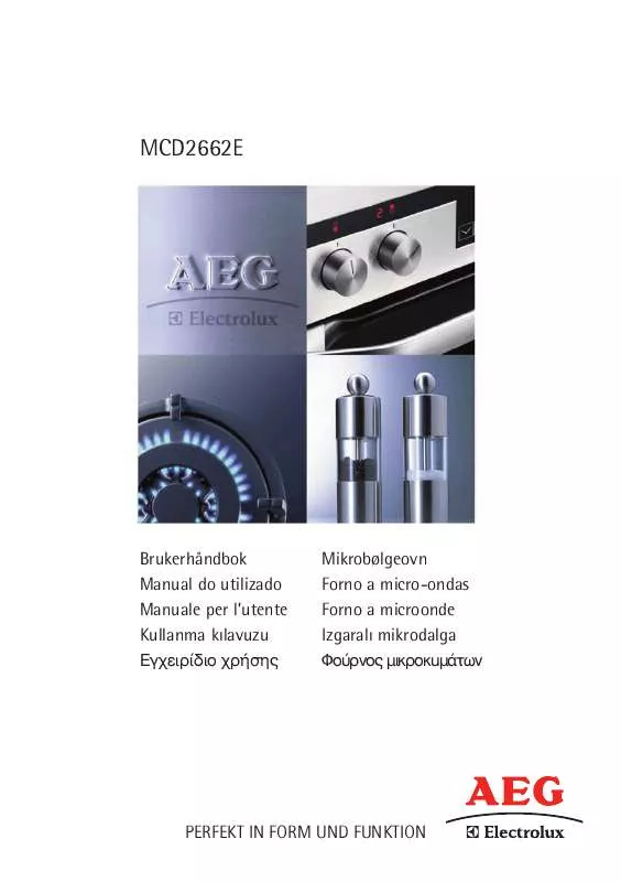 Mode d'emploi AEG-ELECTROLUX MCD2662EM