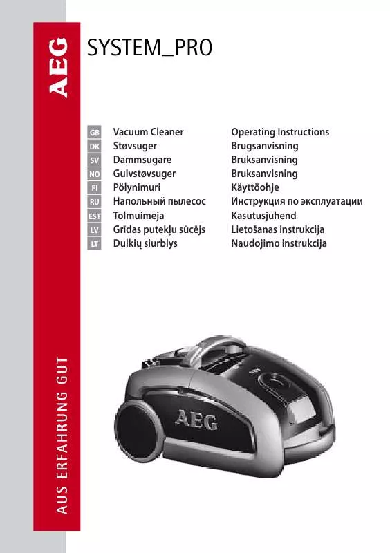 Mode d'emploi AEG-ELECTROLUX P3 FLEXI