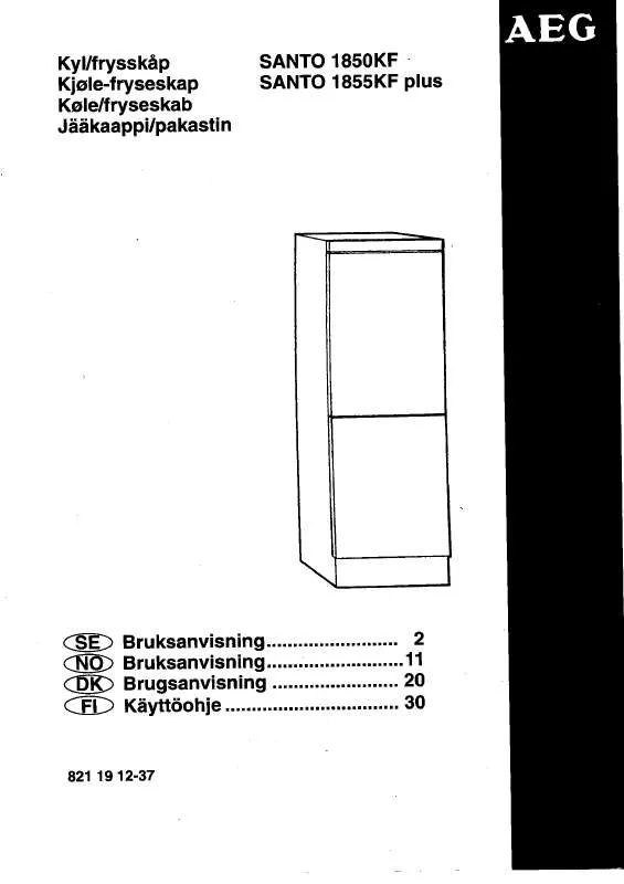 Mode d'emploi AEG-ELECTROLUX S1850KF