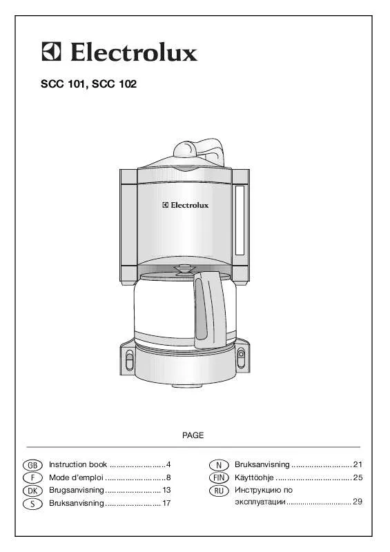 Mode d'emploi AEG-ELECTROLUX SCC 102