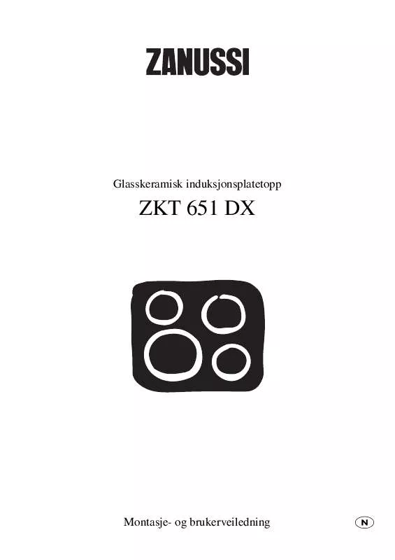 Mode d'emploi AEG-ELECTROLUX ZKT651DX27F