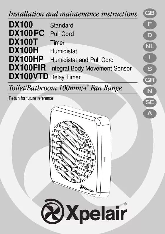 Mode d'emploi APPLIED ENERGY DX100PC