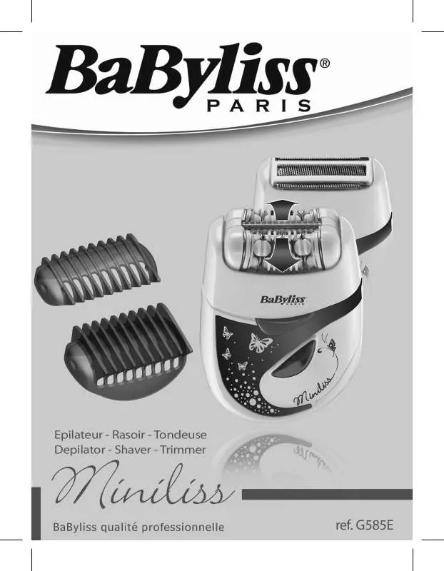 Mode d'emploi BABYLISS G585E