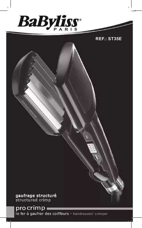 Mode d'emploi BABYLISS ST35E