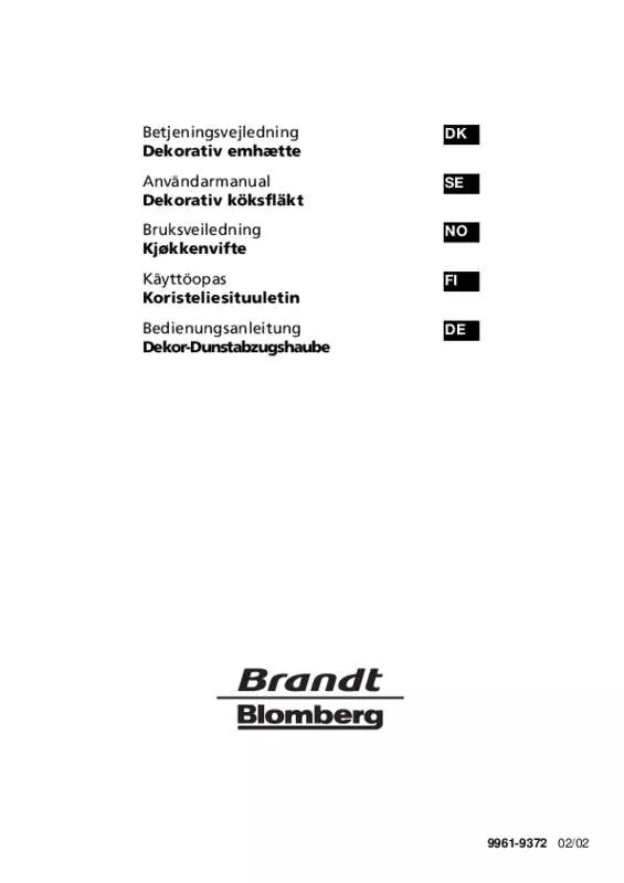 Mode d'emploi BRANDT AHLQ6X1N